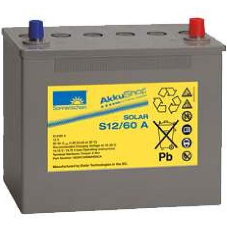 Tadiran, Versorgungsbatterie, Sonnenschein Solar S12/60 A Akku 12Volt 60Ah (12 V, 60 Ah)