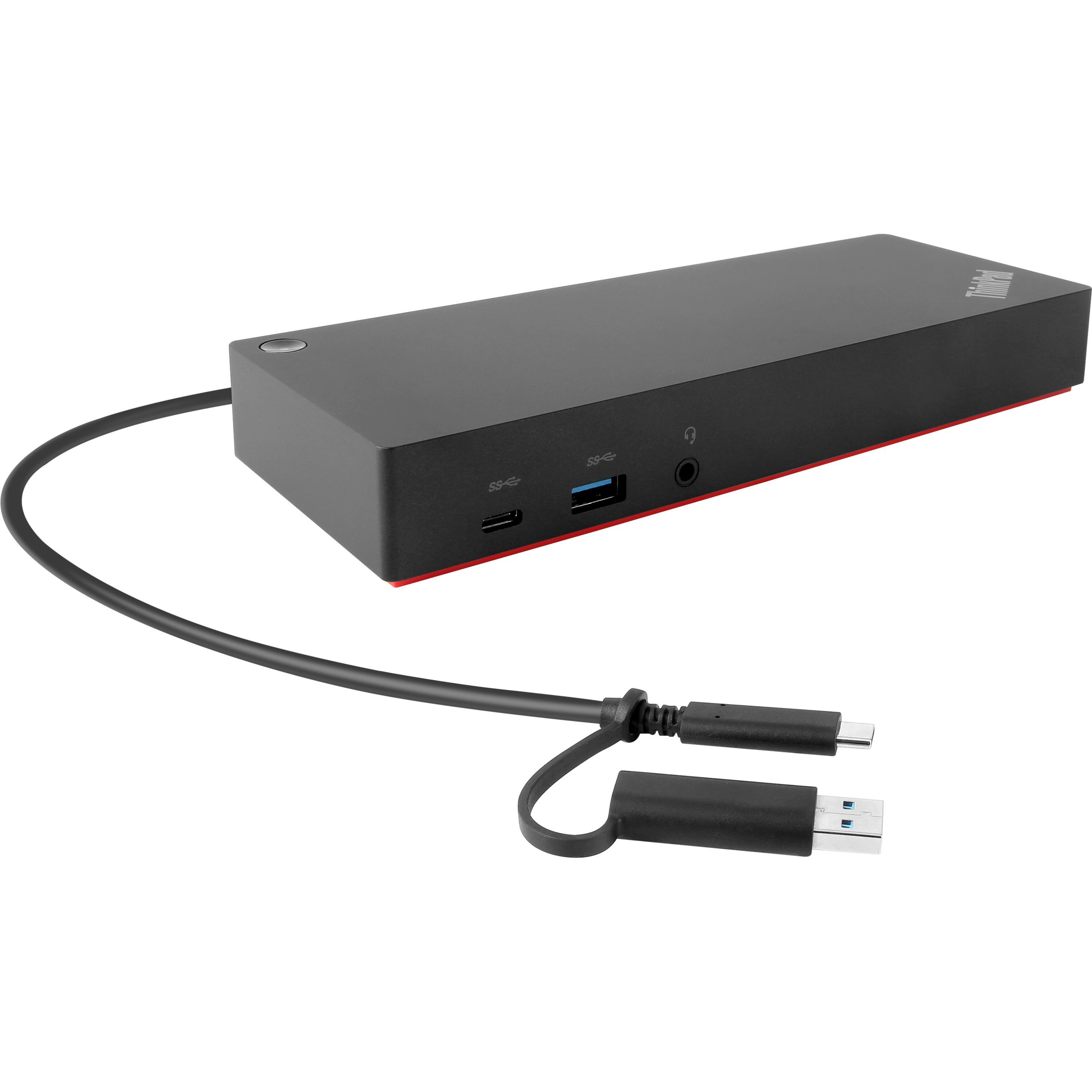 Lenovo ThinkPad Hybrid (USB-C, 10 Ports), Dockingstation + USB Hub, Rot, Schwarz