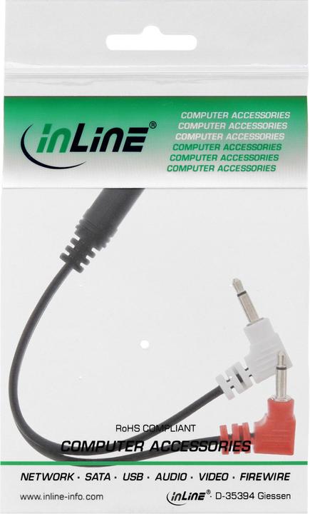 Immagine prodotto InLine Cuffie audio Cavo adattatore aereo. (Jack 2.5mm)