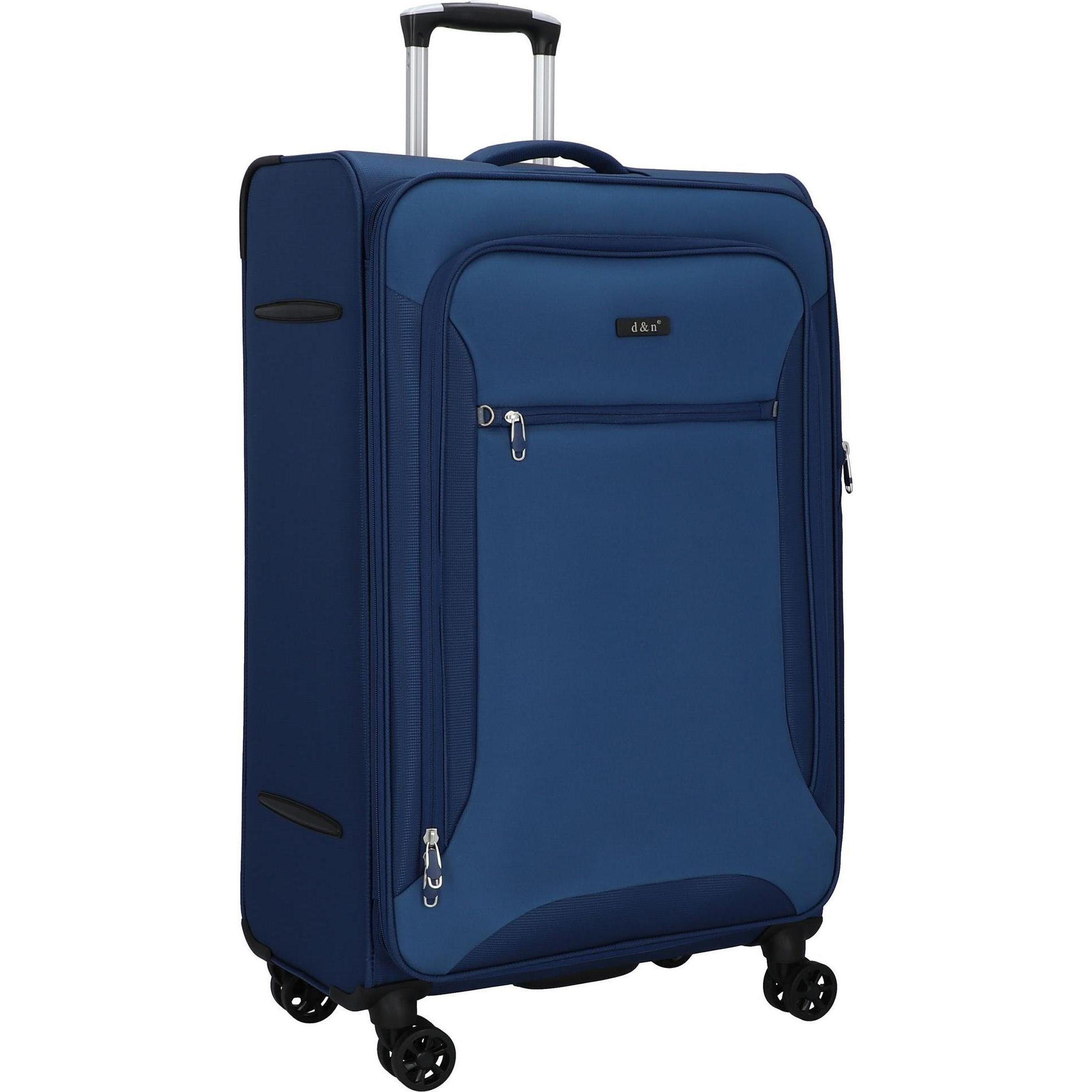 Thumbnail - D&N, Koffer, Travel Line 6404 4-Rollen Trolley 78 cm, Blau, (108 l, XL (ab 115l))