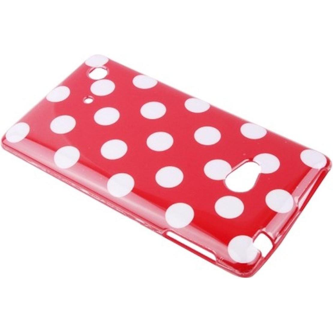 Thumbnail - König Design Schutzhülle TPU Case für Handy Nokia Lumia 720 Rot / Weiss (Nokia Lumia 720), Smartphone Hülle, Rot