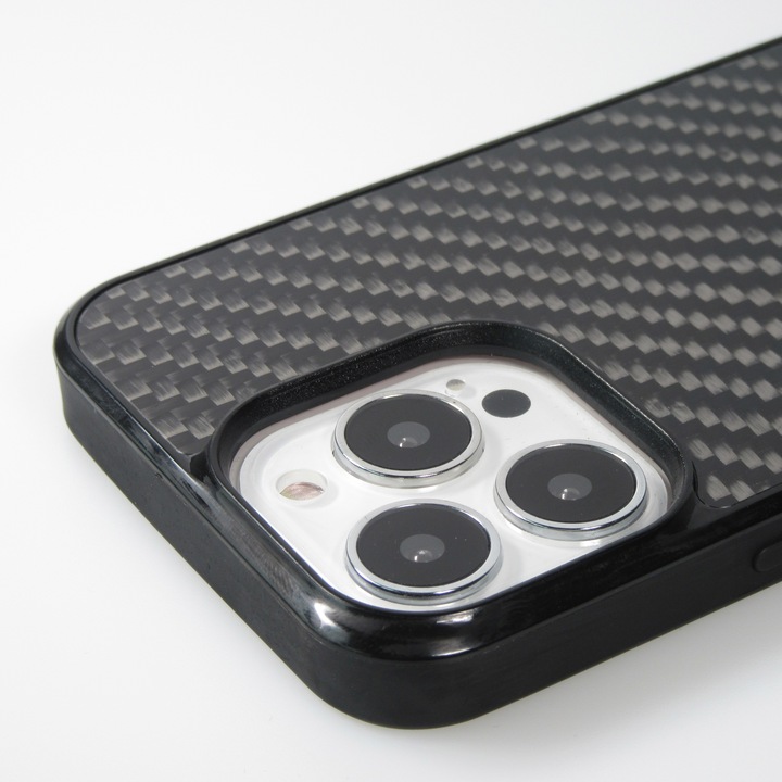 Actual product image Carbomile Cover Carbon Fiber (Compatible with MagSafe) (Apple iPhone 14 Pro Max)