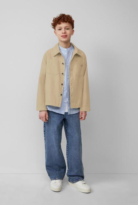 Immagine prodotto S.Oliver Hemd Regular Fit: Langarmhemd mit Stehkragen aus Baumwolle (158, 164)