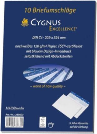 Productafbeelding Mailmedia Couverts Cygnus Excellence (229 x 324 mm, 10 x)