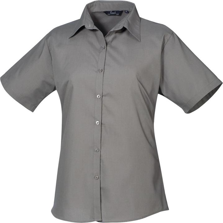 Produktbild Premier Kurzarm Popeline Bluse Arbeitshemd (30, 56)