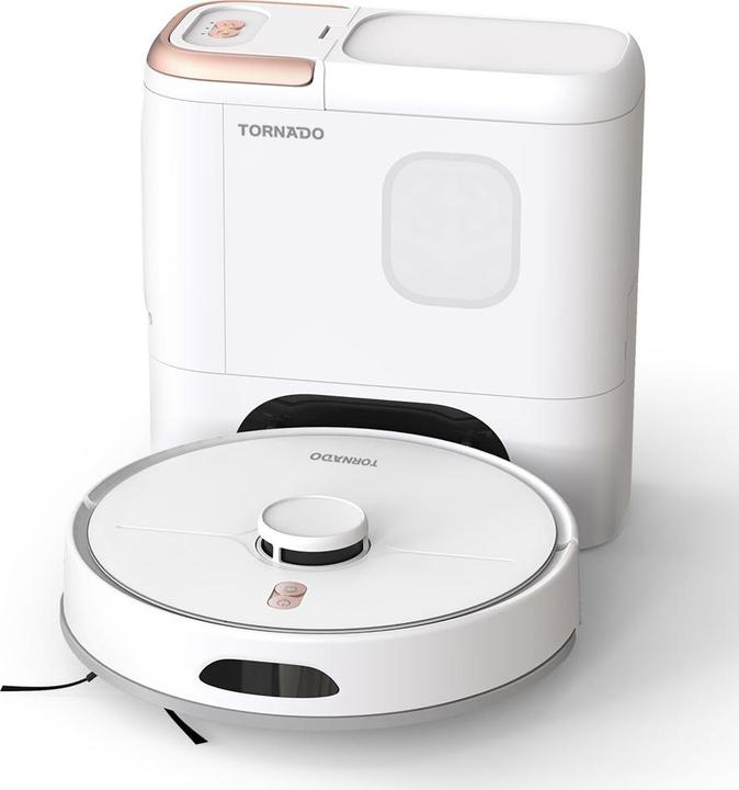 Immagine prodotto Tornado Robot Vacuum Mop 3000Pa, Laser SLAM Navigation, 120 Min, White (3000 Pa)