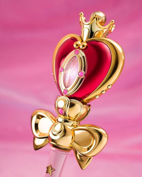 Actual product image Bandai Sailor Moon Réplique Proplica Spiral Heart Moon Rod Brilliant Colour Edition 48 cm
