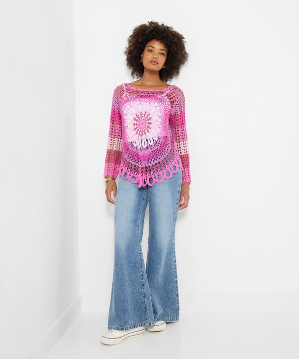 Produktbild Joe Browns Crochet Long Sleeve Scoop Neck Jumper (L)