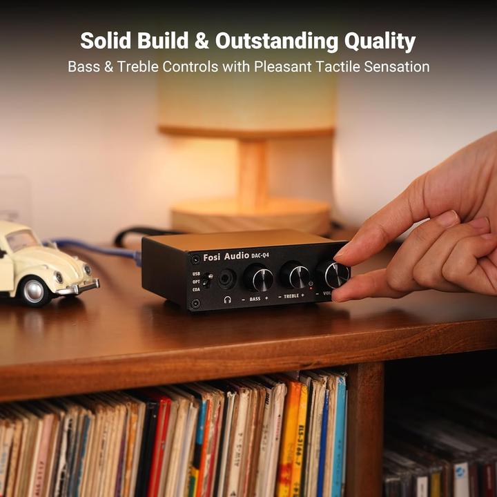 Image du produit Fosi Audio Q4, 24-Bit/192 kHz DAC und Kopfhörerverstärker