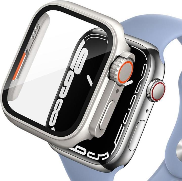Tech-Protect Protective Case and Glass for Smart Watch 10 46mm Cover Bag Silver