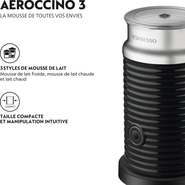 Image du produit NESPRESSO Milchschäumer Aeroccino 3 Schwarz