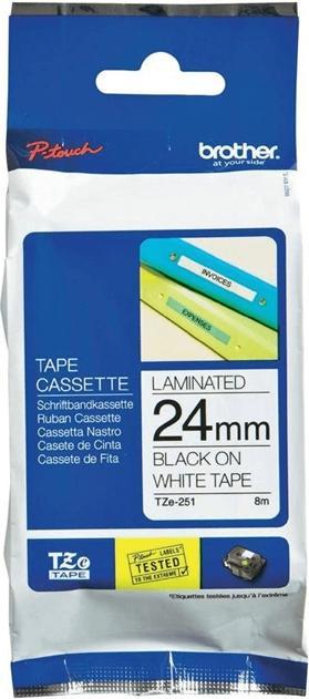 Produktbild Brother TZ251CIV Laminiertes Band (2.40 cm, Schwarz, Weiss)