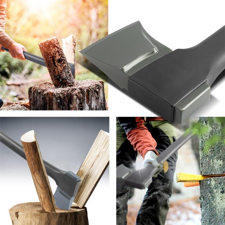 Actual product image Stahlwerk Axe set of 3 355/ 445/ 775 mm axe made of carbon steel with fibreglass handle