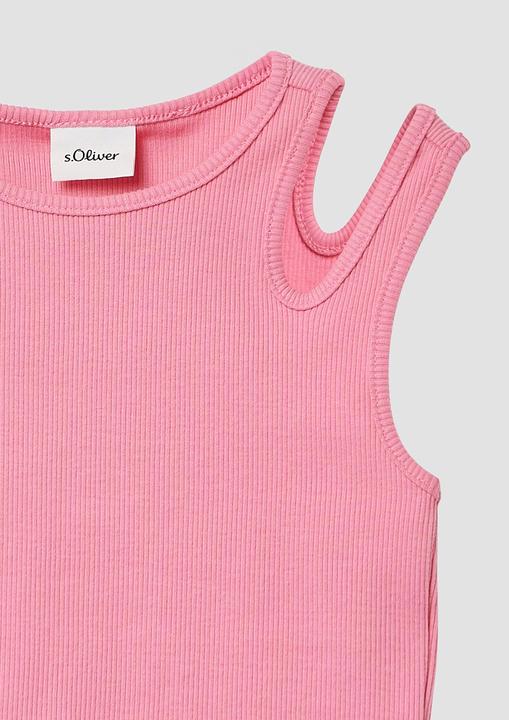 Produktbild S.Oliver T-Shirt Geripptes Tanktop mit Cut-outs (128, 134)