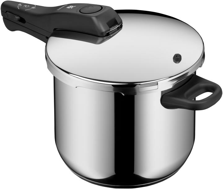 Productafbeelding WMF Snelkookpan Set 2st 6,5+3l Groot Kooksignaal Perfect Inductie Roestvrij Staal (22 cm, Kookpotten en pannenset, Staal)