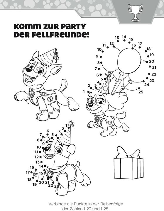 Immagine prodotto Lernen mit der PAW Patrol: Von Punkt zu Punkt. Mein Vorschulbuch (Tedesco, Casa editrice Schwager & Steinlein, 2022)