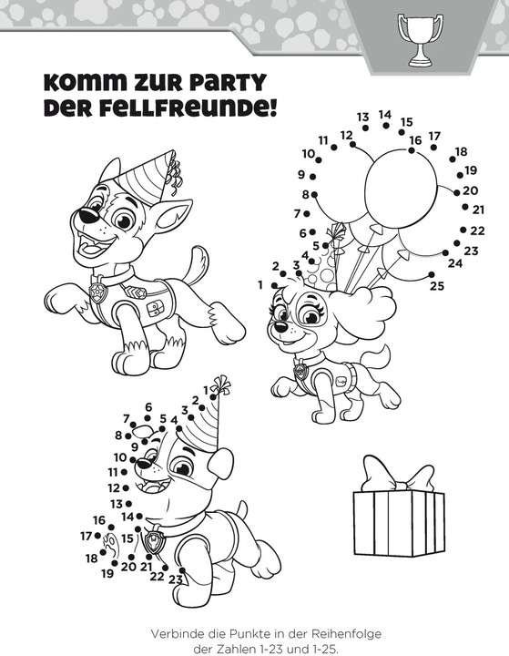 Produktbild Lernen mit der PAW Patrol: Von Punkt zu Punkt. Mein Vorschulbuch (Deutsch, Schwager & Steinlein Verlag, 2022)