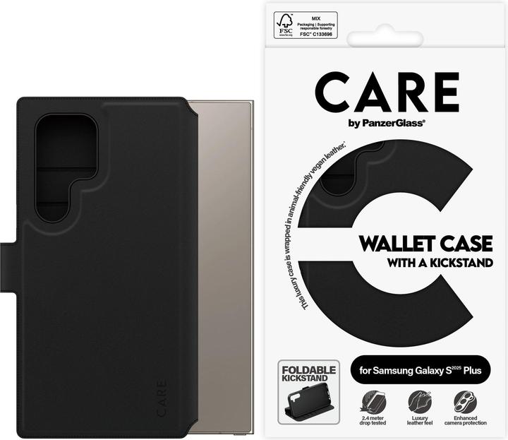 PanzerGlass Care Wallet Case con kickstand (Samsung Galaxy S25 Ultra)