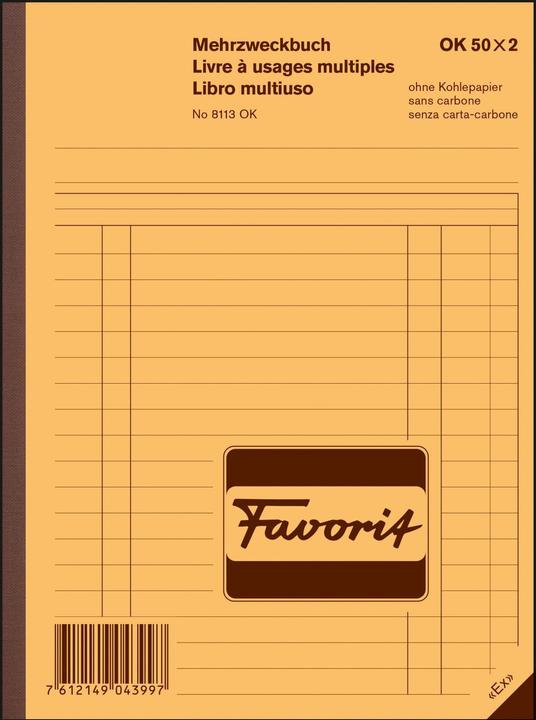 Favorit Multi-purpose book (50 x)