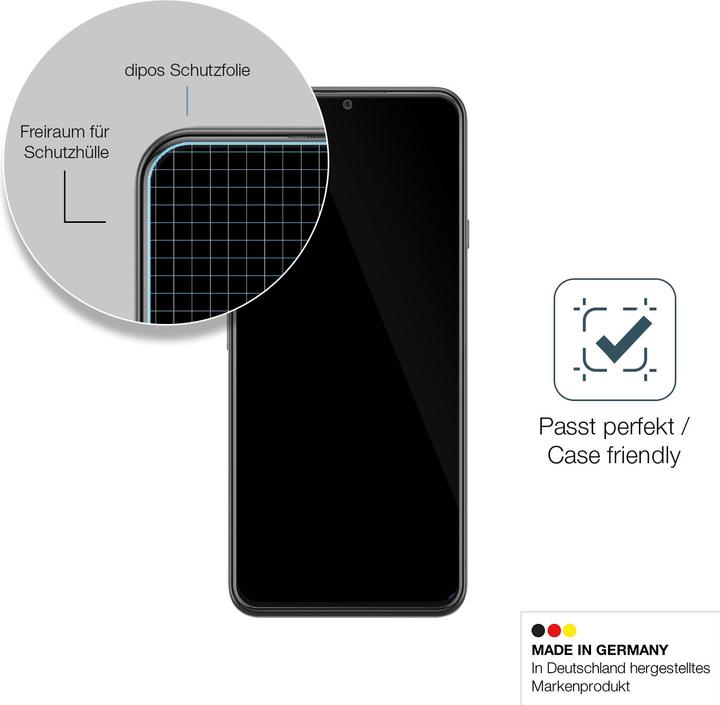 Actual product image Dipos Screen Protector Anti-Shock (2 Piece, Wiko Y60)