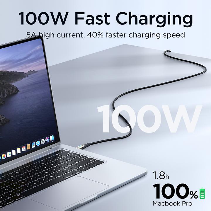 Immagine prodotto Joyroom Star-Light Series SA27-CC5 Cavo USB-C / USB-C 100W 1,2m - nero (1.20 m, USB 2.0, 100 W)