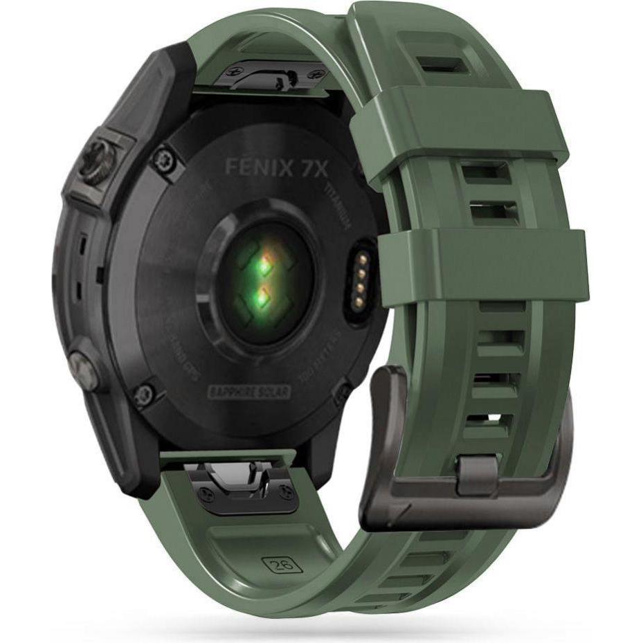 Tech Armband (22 mm, TPU, Garmin Fenix 5, Garmin Fenix 6, Garmin Fenix 6 Pro, Garmin Fenix 7), Uhrenarmband, Grün