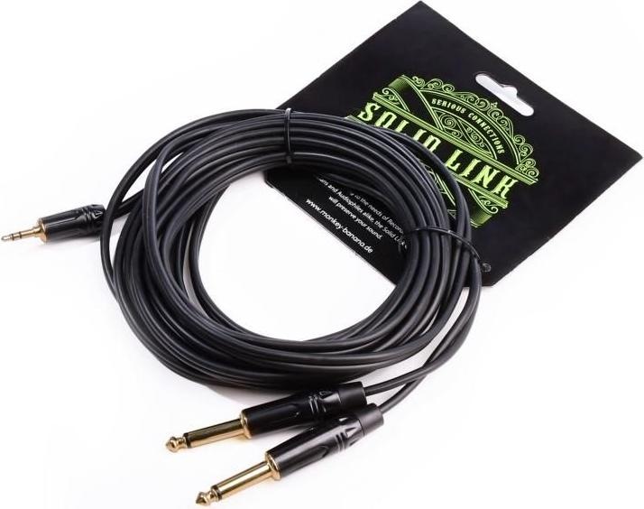 Actual product image Monkey Banana Solid Link Cable.3 mono/3.5 stereo/200cm (2 m, 3.5mm jack (AUX))