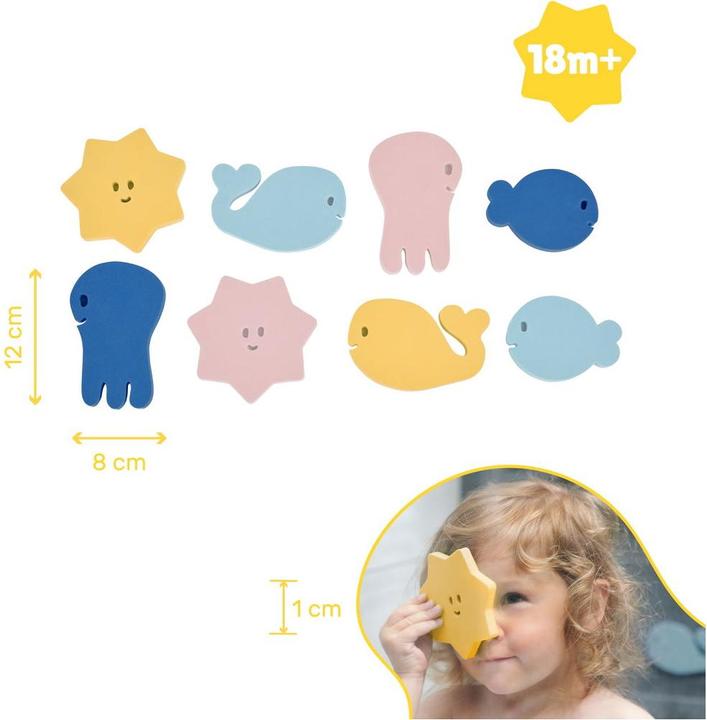 Actual product image Badabulle Bath puzzle sea animals