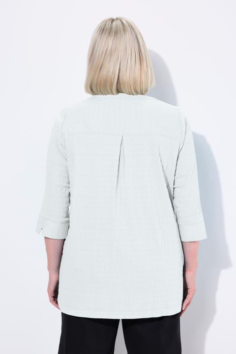 Produktbild Ulla Popken Bubble-Tunika, Biesen, Herzausschnitt, 3/4-Arm (42, 44)