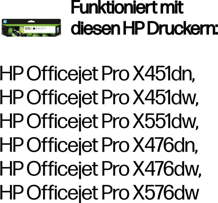 Nährwerte und Zutaten HP 970xl (BK)
