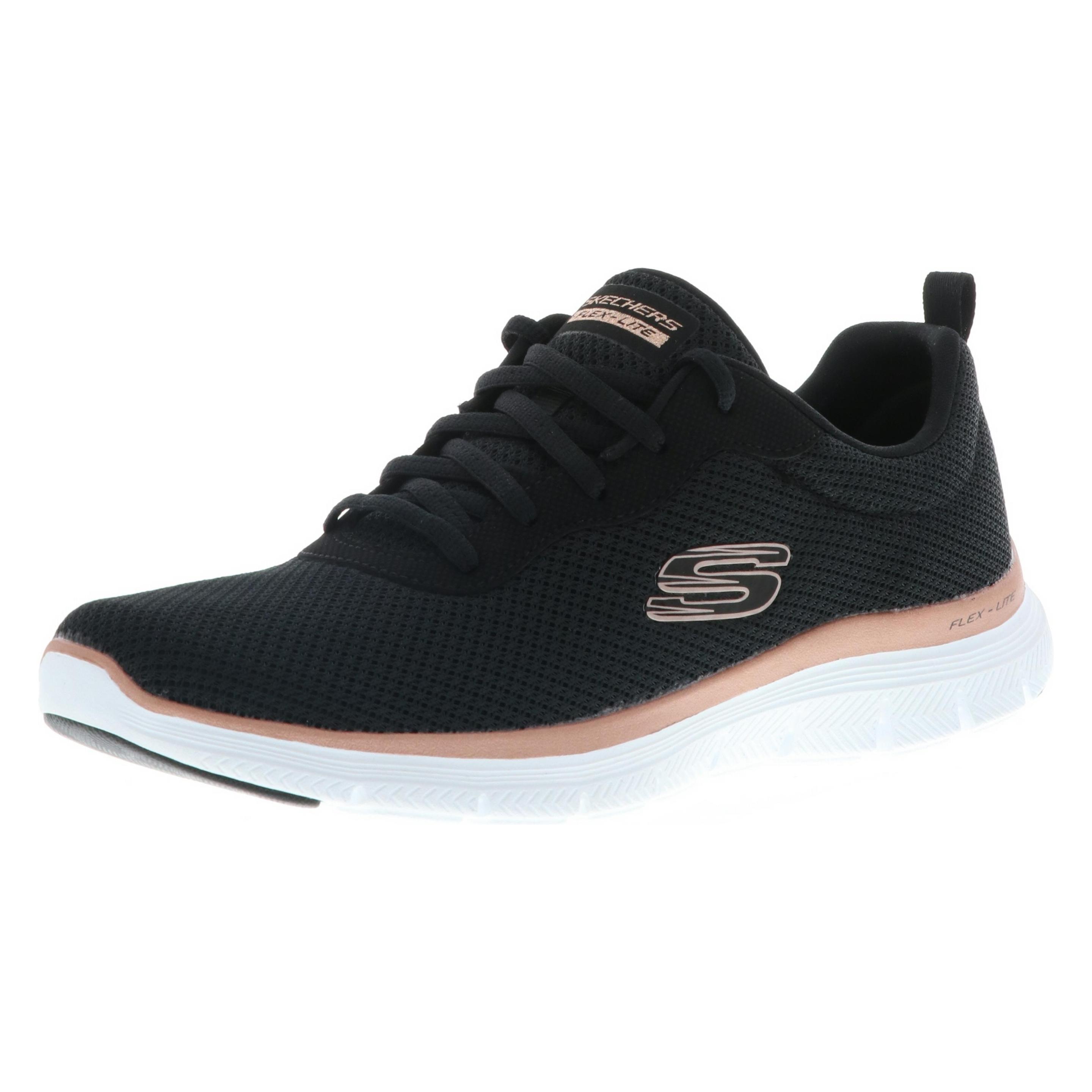 Skechers, Vrouwen, Sneakers, Flex Appeal 4.0 Brilliant Trainingsschoenen Dames, Zwart, (41)
