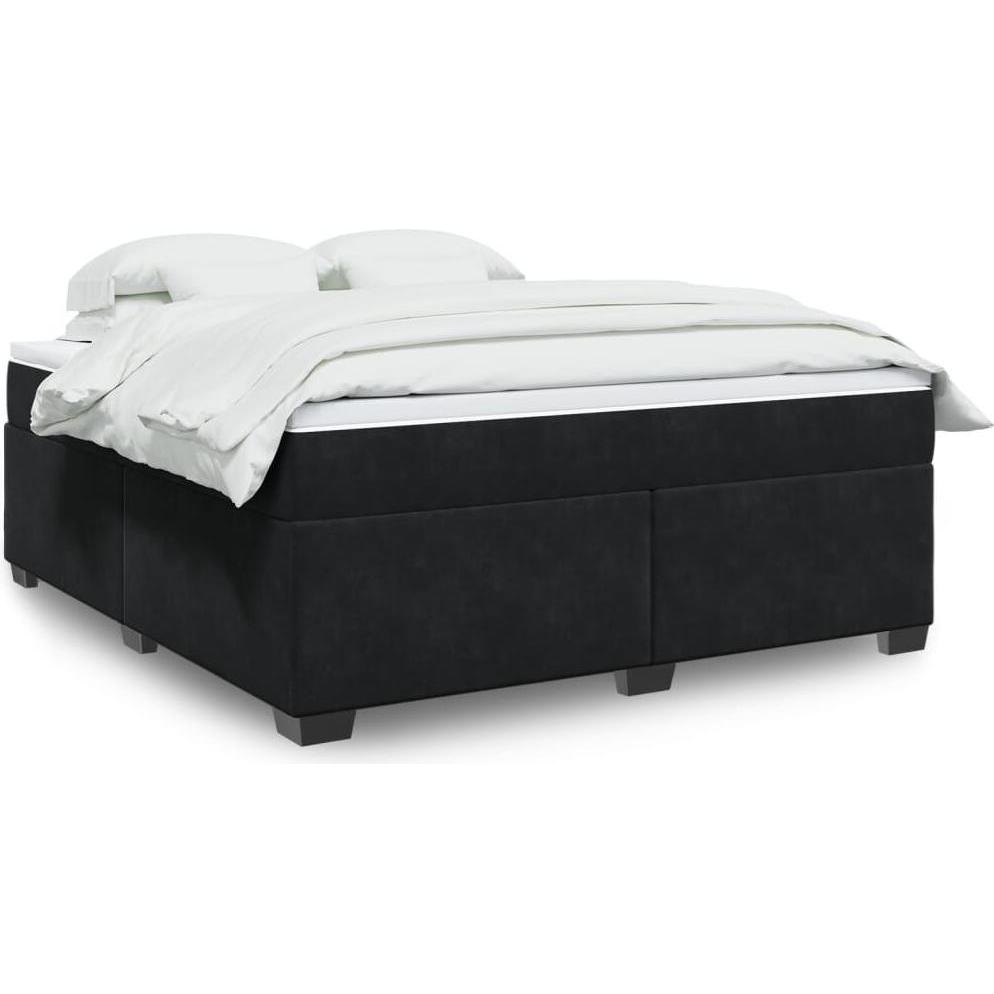 VidaXL, Bett, Bo x springbett mit Matratze 180 x 200 cm Samt (180 x 200 cm)