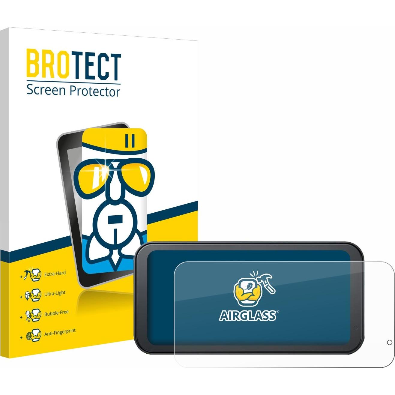 BROTECT, Fahrzeug Navigation Zubehör, Schutzglas Schutzfolie Glas Folie Displayschutz klar