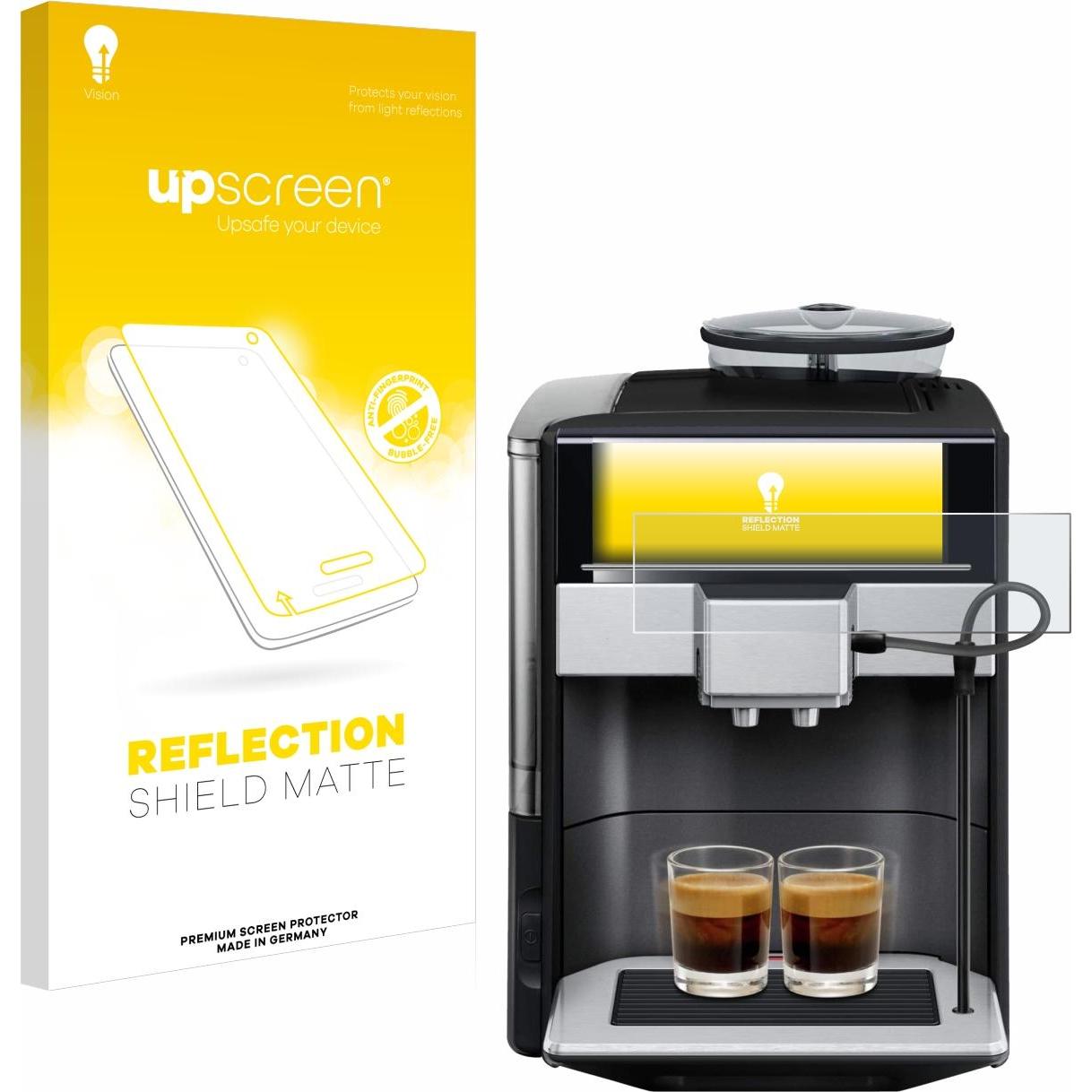 upscreen Schutzfolie Displayschutz Displayschutzfolie Folie Matt Entspiegelungsfolie, Zubehör Kaffeemaschinen, Grau