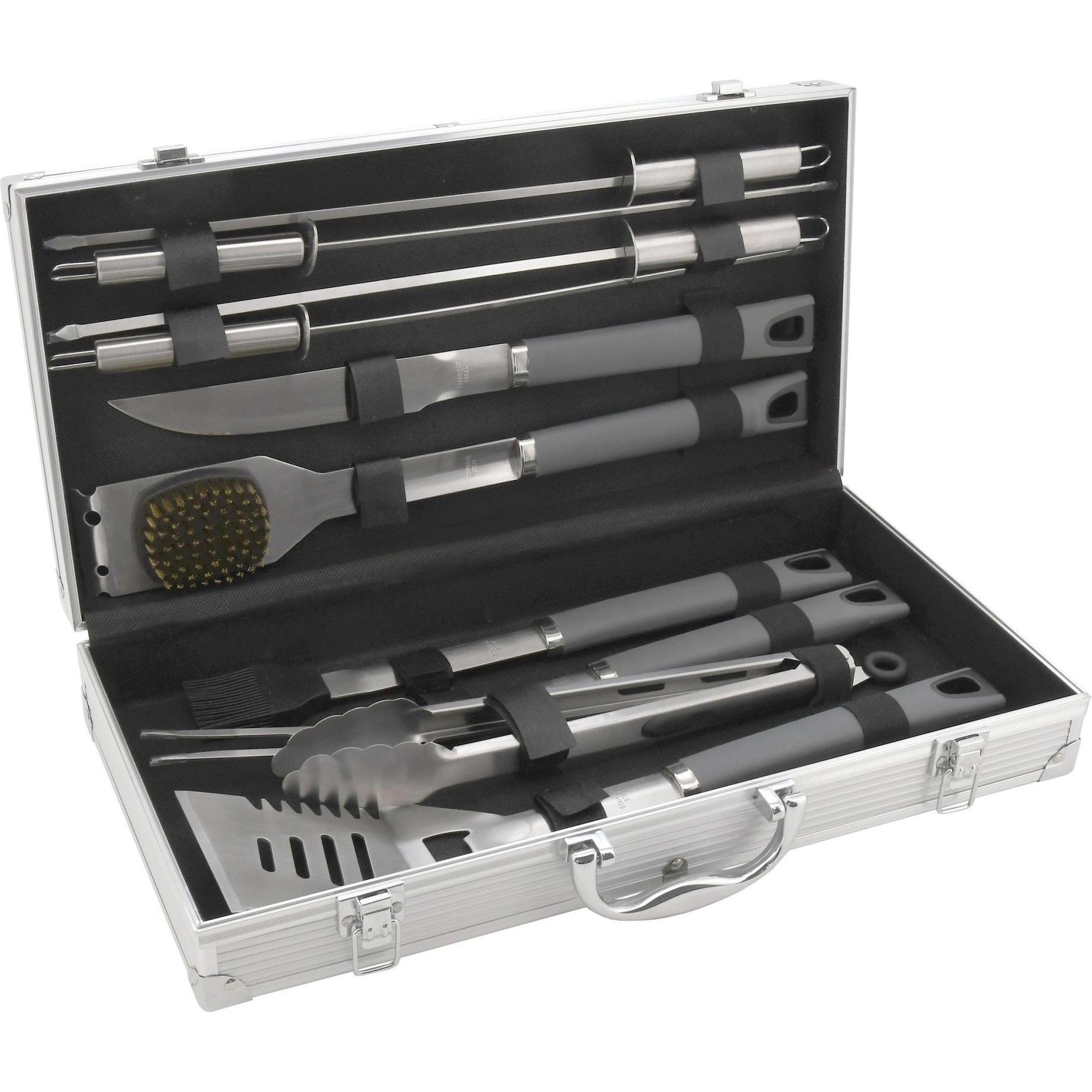 Thumbnail - Cattara, Grillbesteck, GREY LINE Grillbesteck-Set 11-tlg. ALU-Koffer