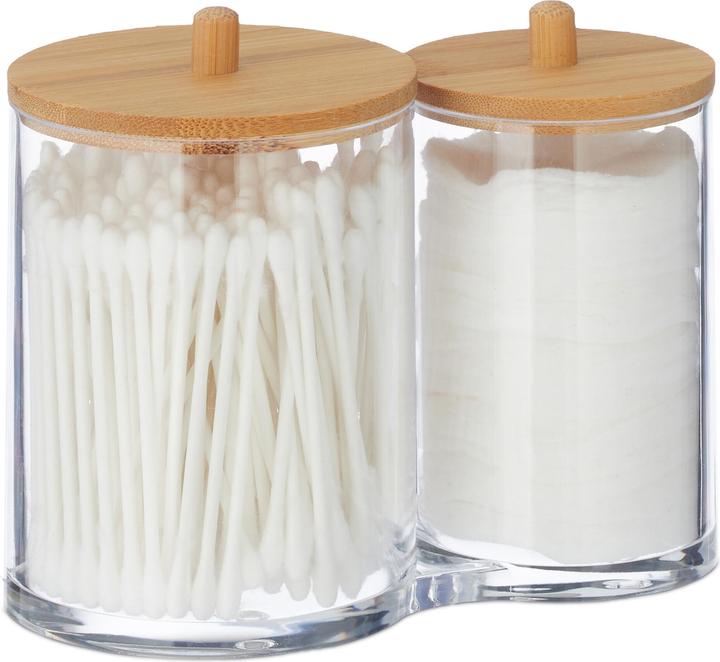 Actual product image Relaxdays Cotton bud container