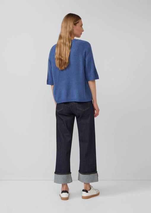 Produktbild s.Oliver Strickpullover Kurzarmpullover aus Alpakamix (46)