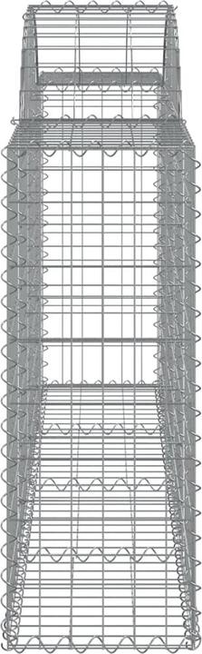 Produktbild VidaXL Gabionen mit Hochbogen 18 Stk. 200x30x80/100cm Verzinktes Eisen