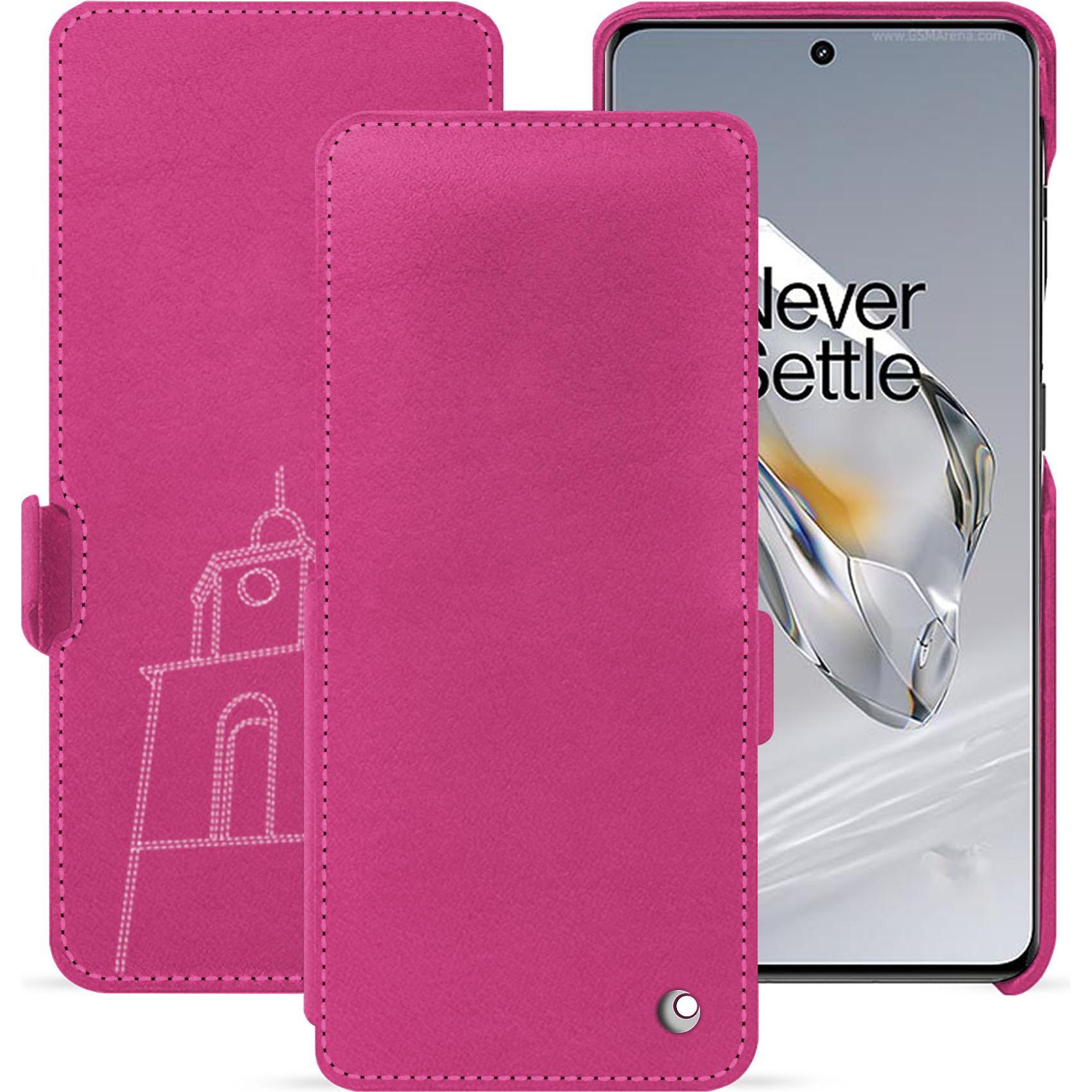 Noreve Lederschutzhülle horizontal (OnePlus 11), Smartphone Hülle, Rosa