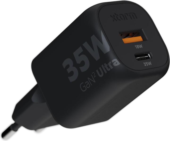 Xtorm 1 x USB-C 35W, 1x USB-A 18W, ohne Kabel XEC035 black (35 W)