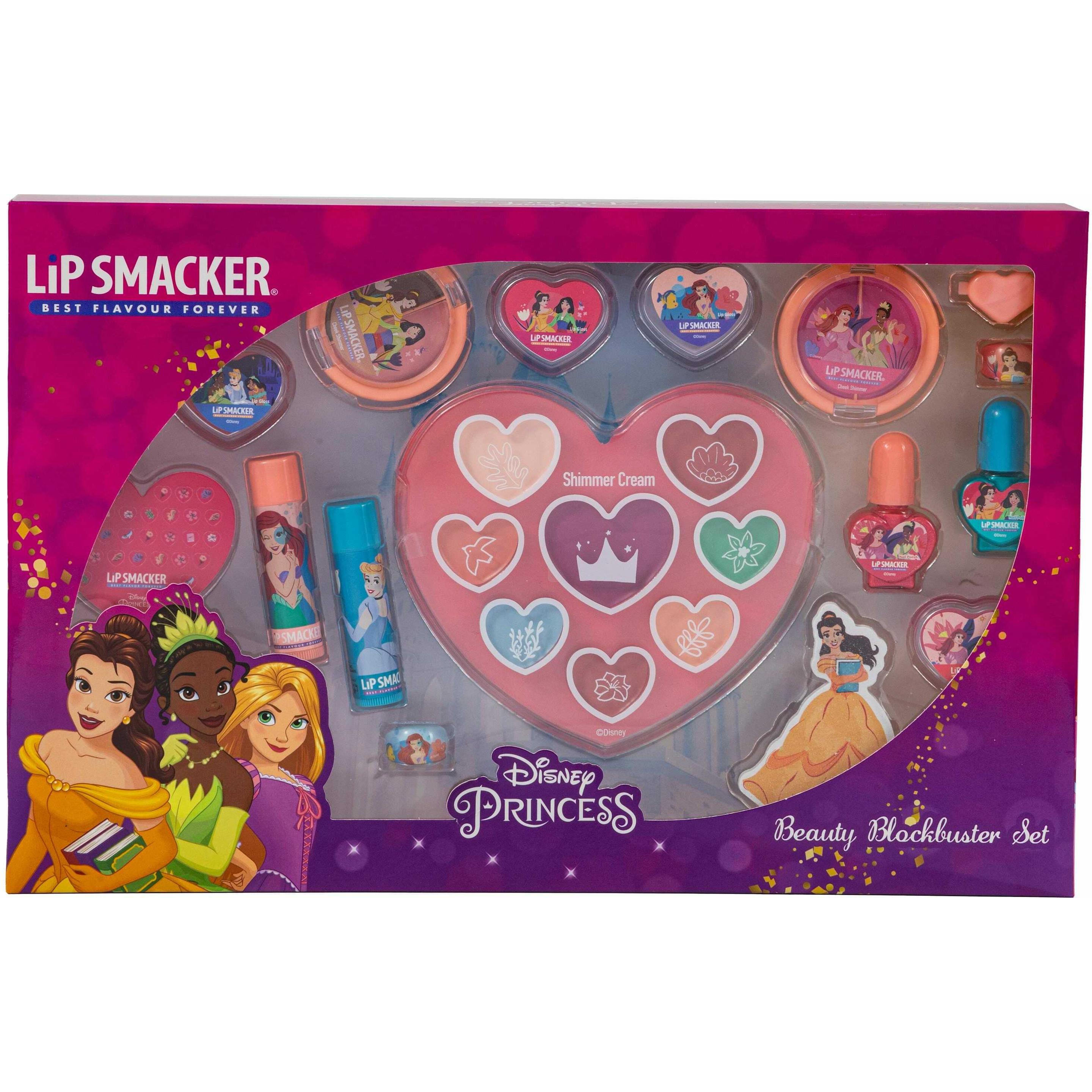 Lip Smacker, Cura delle labbra, Set di giochi di bellezza della Principessa Disney (Balsamo per le labbra)