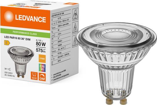 Productafbeelding Ledvance LED PAR168036 DIM 6.1W 927 GU10 P LEDV (GU10, 575 lm, 1 x)