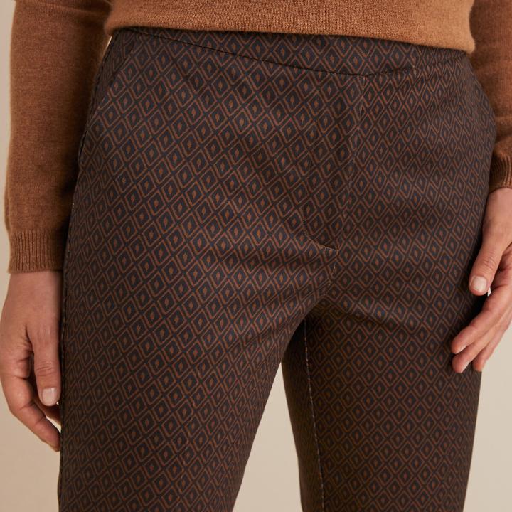 Produktbild Anne Weyburn 7/8-Hose mit Slim-Fit und grafischem Muster (40)