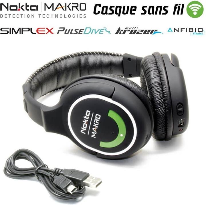 Actual product image Nokta Makro - 2.4GHz Wireless Headphones (Green Edition)