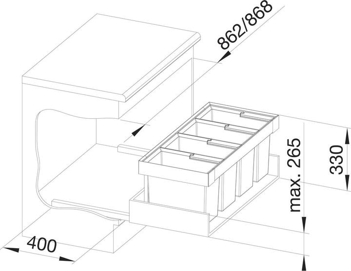 Image du produit Blanco Flexon II bas 90/4 (73 l)