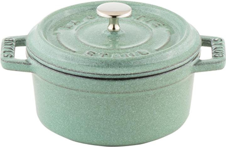 Productafbeelding Staub Mini Cocotte 10 cm, rond, salie, gietijzer (10 cm, Braadpan + kasserol, Gietijzer)