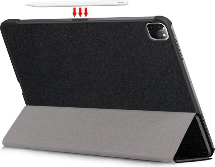 Actual product image Deltalabs iPad Air 11"/10.9" 2025/2022 Leder Tasche Smart Cover Hülle, Schwarz (iPad Air 11 2024 (M2))