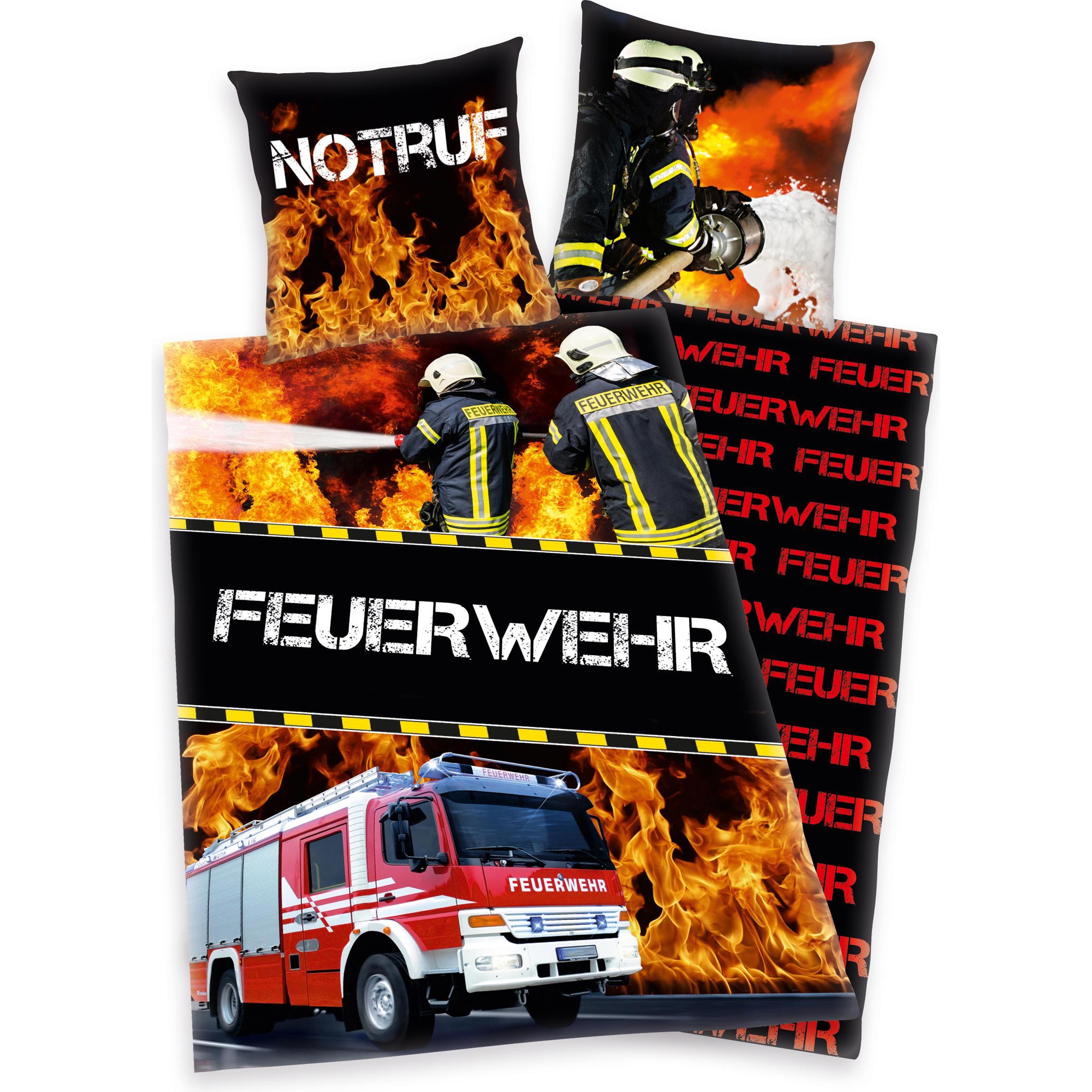 Herding, Kinderbettwäsche, Feuerwehr Bettwäsche