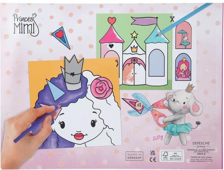 Actual product image Depesche Colouring Book Princess Mimi 48 pages