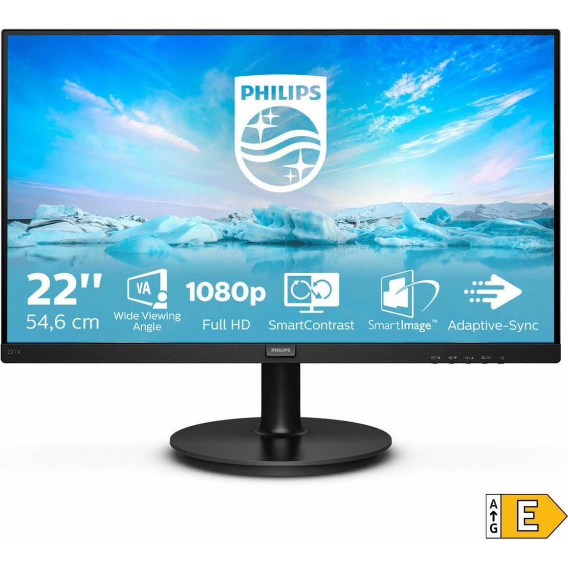 Philips 221V8A/00 (1920 x 1080 Pixel, 21.50"), Monitor, Schwarz